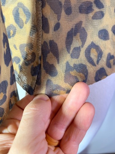 Vintage Y2K Pinky Punky Size M Nylon Mesh Top Bodycon Hook-Front Cheetah, Size M, $53.99 - Photo 8