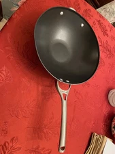 Calphalon Premier 13 inch Hard-Anodized Nonstick Flat Bottom Wok 