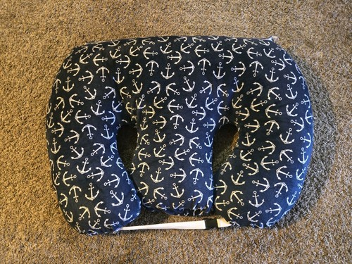 Twin Z Pillow with Blue Anchor Cover (REPAIRED)