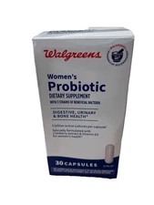 Walgreens Women's Probiotic Capsules 30 Caps EXP. 2025 See Photos