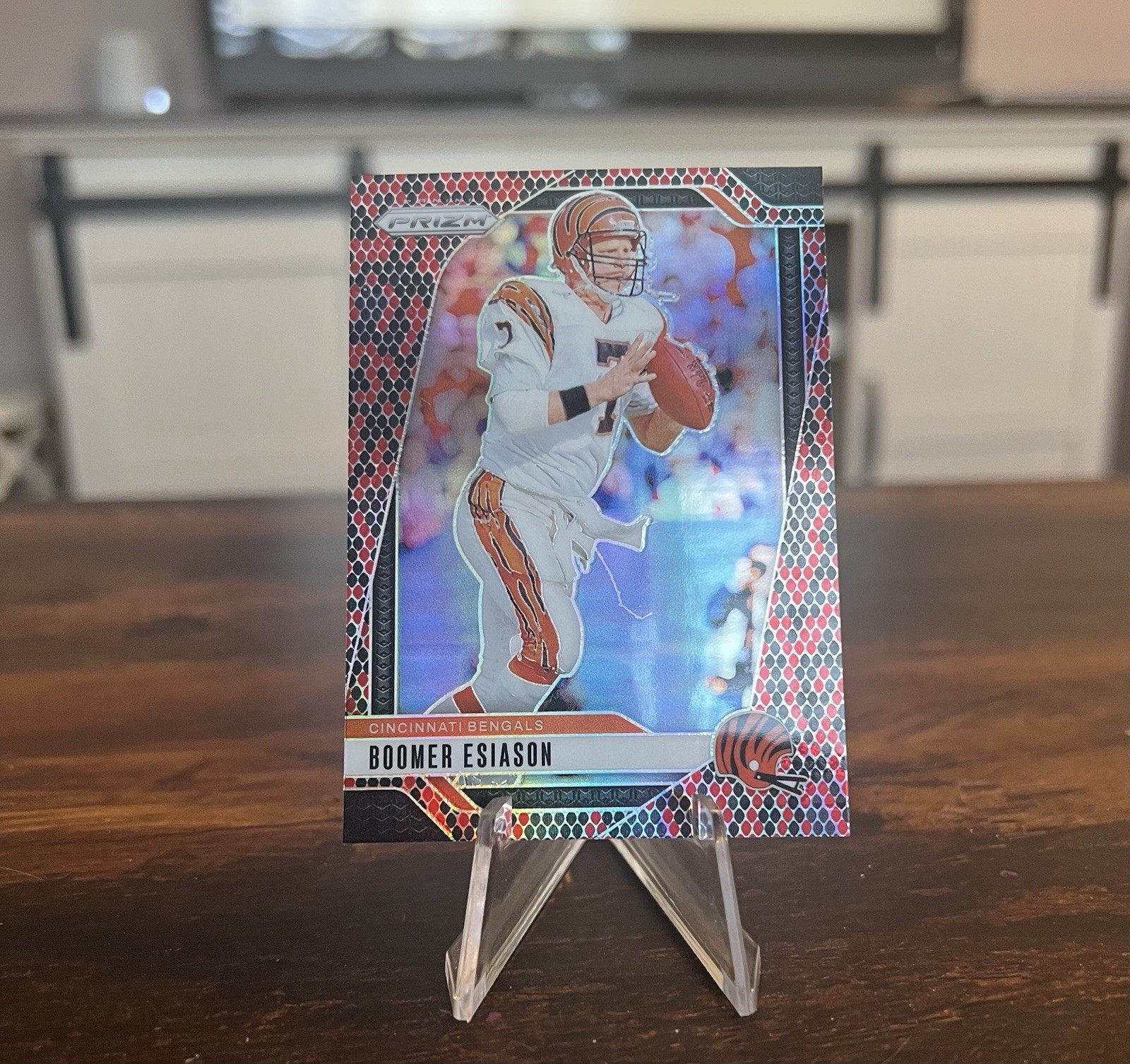 2024 Panini Prizm Snake Skin Prizm Boomer Esiason Bengals #61