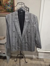 Set Policy Grey Suit Jacket And Pants Large 34