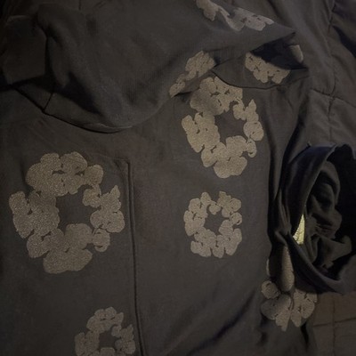 Men's Denim Tears Hoodie Size M All Black Never Worn 100% Authentic