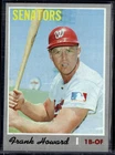 1970 Topps #550 Frank Howard Semi High Number SP Senators EX (surface issues)