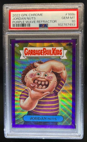 2022 Topps Chrome Garbage Pail Kids Jordan Nuts Purple Refractor #/250 PSA 10