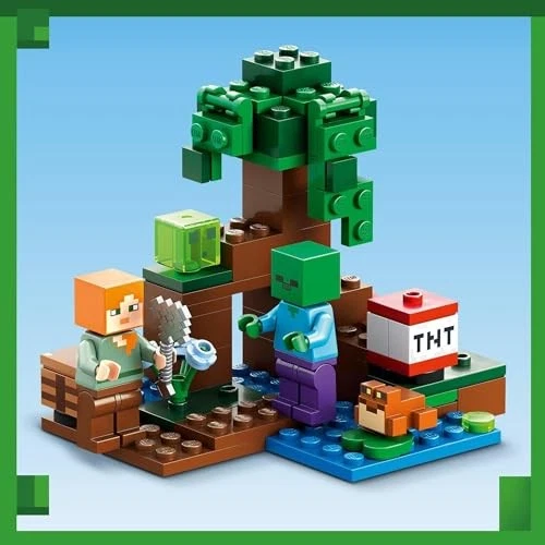 LEGO Toy Minecraft Swamp Adventure Boys Girls Minecraft Children's Goods Game - Photo 3/4