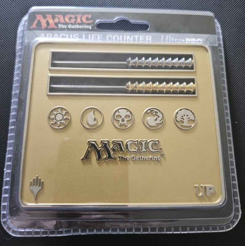 Magic the Gathering MTG Ultra Pro Gold Abacus Life Counter Premium Solid Metal