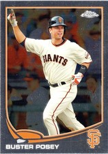 Buster Posey 2013 Topps Chrome #200a : Arm in air San Francisco Giants