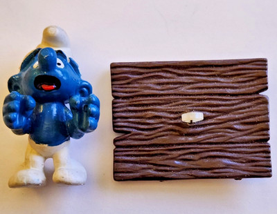 Smurfs 40212 Prisoner Cage Jail Vtg Schleich Peyo Figurine  missing parts