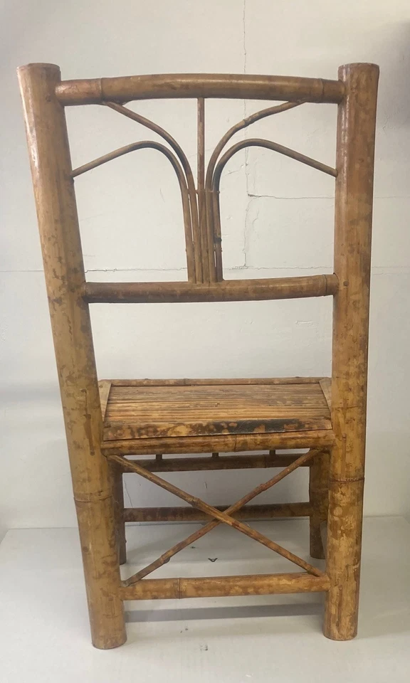 Silla de bambú asiática para niños Foto 3 de 4