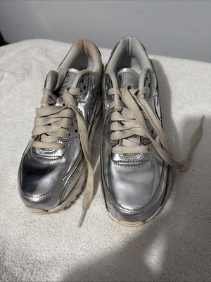 Nike Air Max 90 Metallic Pack - Chrome Women's Size 7.5 - CQ6639
