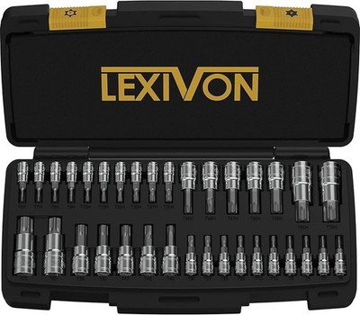 LEXIVON Master TORX Bit Steckschlüssel-Satz, 34-teilig (LX-149)