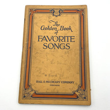 The Golden Book of Favorite Songs Hall McCreary Vintage 1951 Song Book