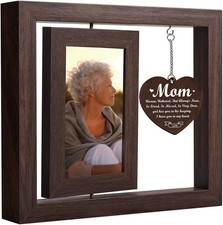 Mom Christmas in Heaven Memorial Picture Frame, Memorial Gifts for Loss of Mothe