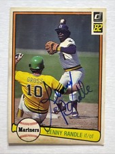 LENNY RANDLE 1982 Donruss #307 Autographed SIGNED Card SEATTLE MARINERS DECEASED