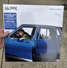 Lola Young I'm Only F**king Myself Sad Sad Lady Edition Target Blue LP W Poster