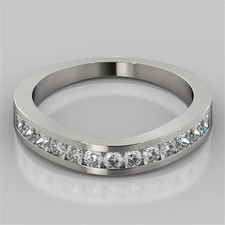 Lab-Created Round Cut 1.15 Ct White Diamond Engagement Ring 14K White Gold FN