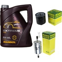 Inspektionspaket 5L Mannol Extreme 5W-40 FüR VW Polo 1.4 16V 1.0 Lupo Fox Audi