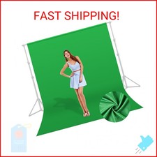 UTEBIT 5x6.5ft Green Screen Backdrop, Photography Backdrop Chroma Key Small Gree