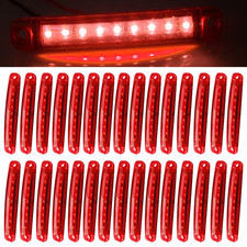 9led 30PCS 3030 lamp beads Red light 12-24V universal 1Wx9 truck side light