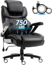 Big and Tall Office Chair 750Lbs, Executive Office Chair with Adjustable Headres