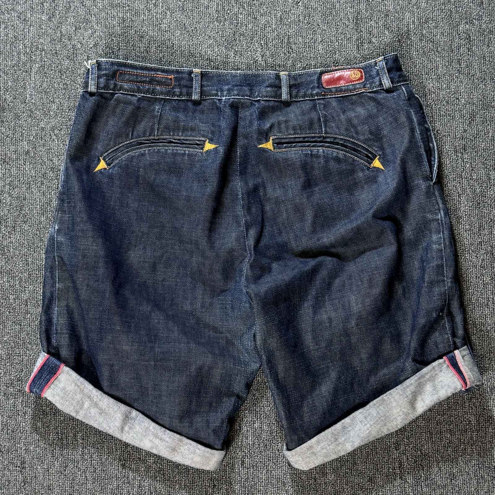 Vintage AG Adriano Goldschmied Women's 29 Denim Shorts Rolled Cuff Made in USA thumbnail 12