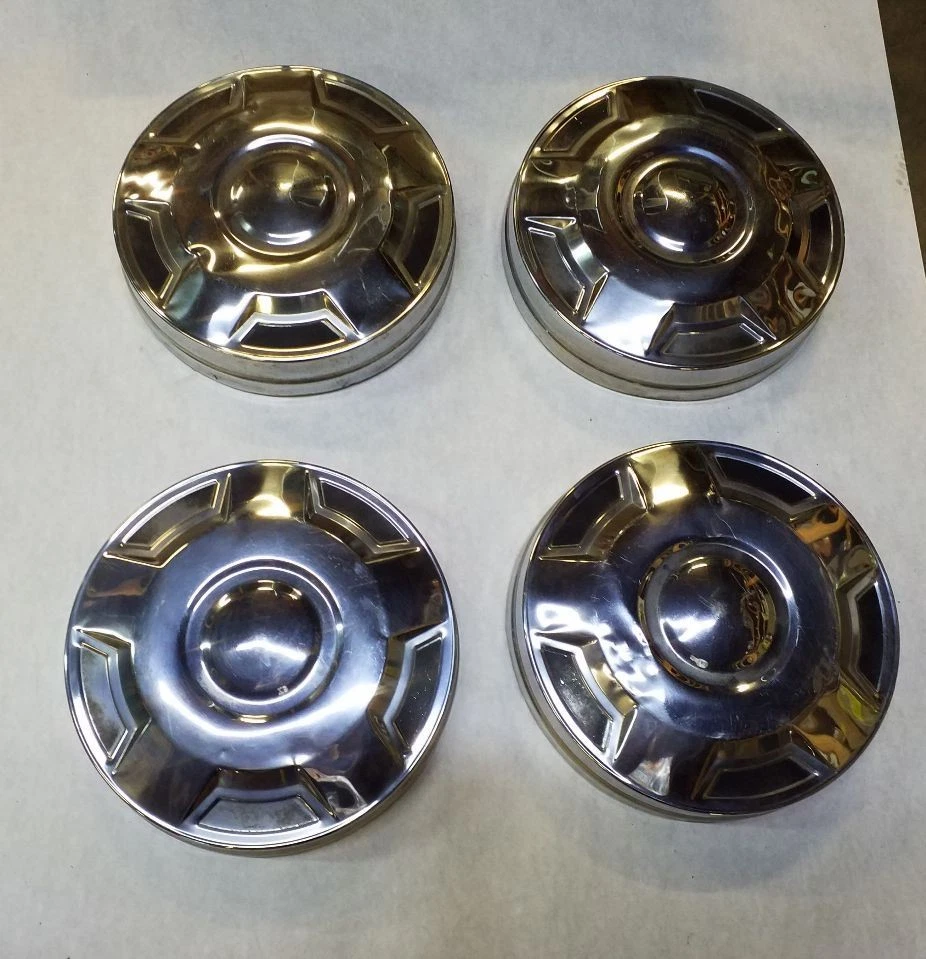 Juego de tapas centrales de rueda cromadas | Se adapta a Ford F250 F350 1987-1994 Foto 3 de 4