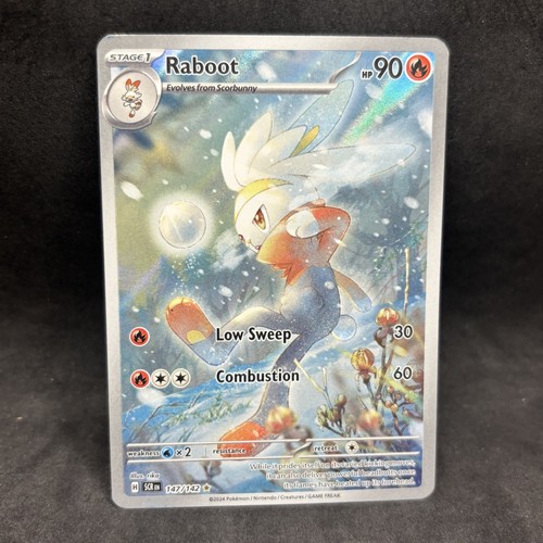 Pokemon TCG - Raboot 147/142 Illustration Rare - S&V Stellar Crown - LP