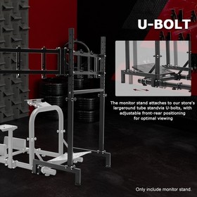 Zootopo Triple Monitor Mount Stand Fit For Round Tube Racing Simulator Cockpit