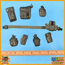 Nam Misc Gear - Plastic Belt & Pouch Set - 1/6 Scale for Action Figures {123}