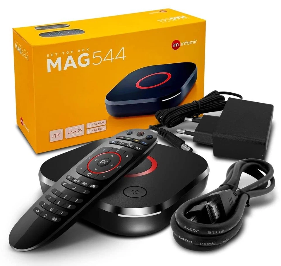 Original MAG 544 W3 4K Set Top Box Multimedia Player Internet TV Receiver 216... - Image 2 of 4