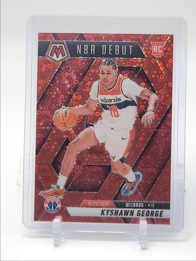 KYSHAWN GEORGE 2024-25 MOSAIC NBA DEBUT ROOKIE RED FAST BREAK RC /99 Q5722