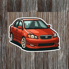 Toyota Corolla 9th Generation 2003-2008 Vinyl Sticker Toyota Corolla 9th Generation 2003-2008 Vinyl Sticker