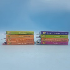 NEW Crayola Flash Cards Lot 8 Pk Rhyming Animals Sight Words Phonics Math Shapes