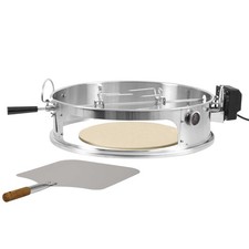 BBQ-Toro Set Pizzeria in Acciaio Inox con Spiedino per Barbecue a Sfera Ø 57 cm