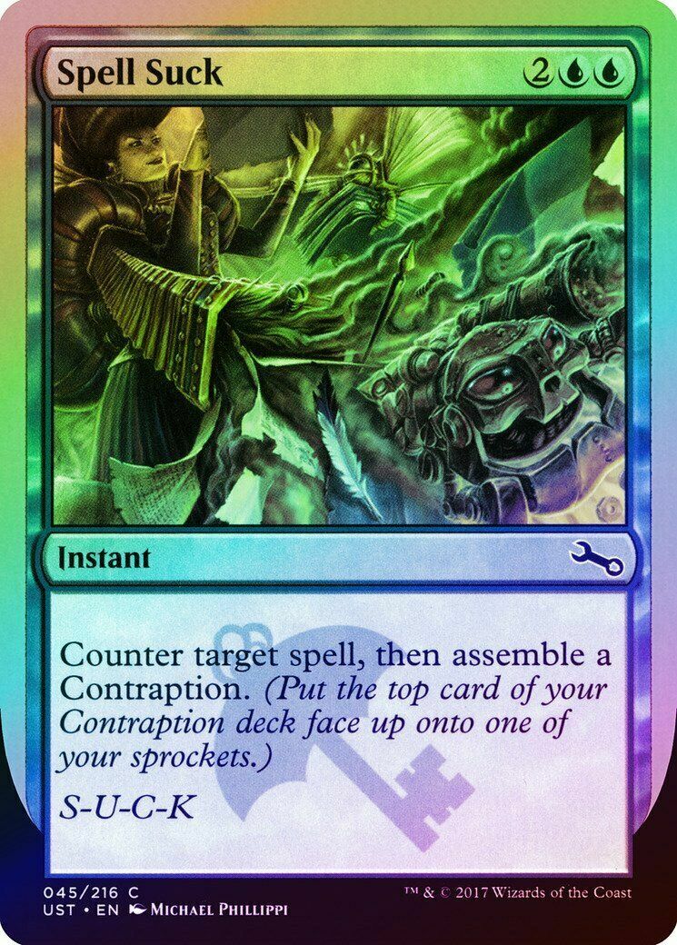 MTG - Spell Suck - 045/216 - Unstable - FOIL - New | eBay