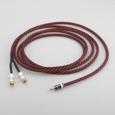 Audiocrast 3.5mm Male to 2RCA Adapter Audio Cable AUX RCA Y Cord for Smartphones