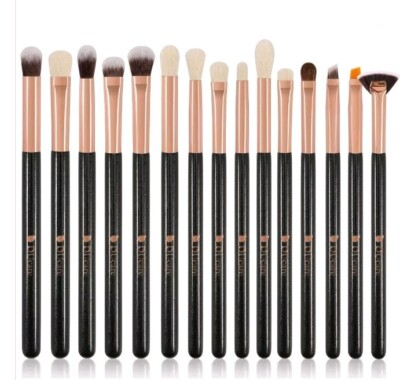 Augen Make-up Bürste Set von DUcare - 15-teilig Inc Augenbrauenbürste, Abdeckbürste & mehr