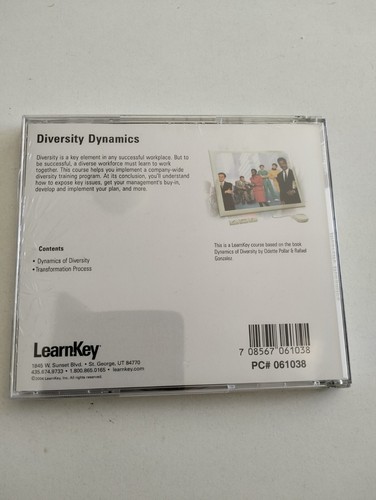 Diversity Dynamics LearnKey CD-ROM Business Training : Diversity Dynamics - Picture 2 of 3
