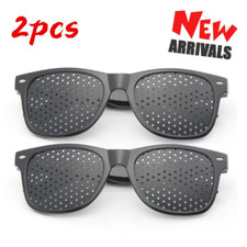 2 Pair Small hole Glasses Eyes Correction Exercise Eyesight Care Improvement NEW