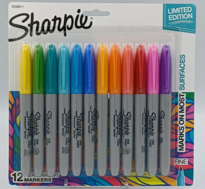 NEW SEALED Sharpie Limited Edition 12-count Fine Point Permanent Markers 2206811
