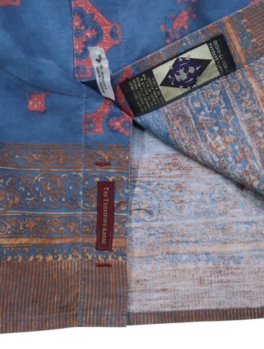 THE TERRITORY AHEAD XXL aztec vintage SHIRT paisley PRINT button up short sleeve - Picture 7 of 12