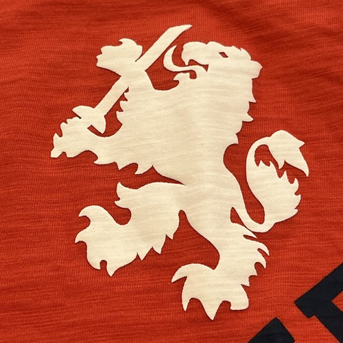 2012 Tommy Hilfiger Orange Long Sleeved Shirt Youth Medium 12/14 Lion Crest - Picture 3 of 15