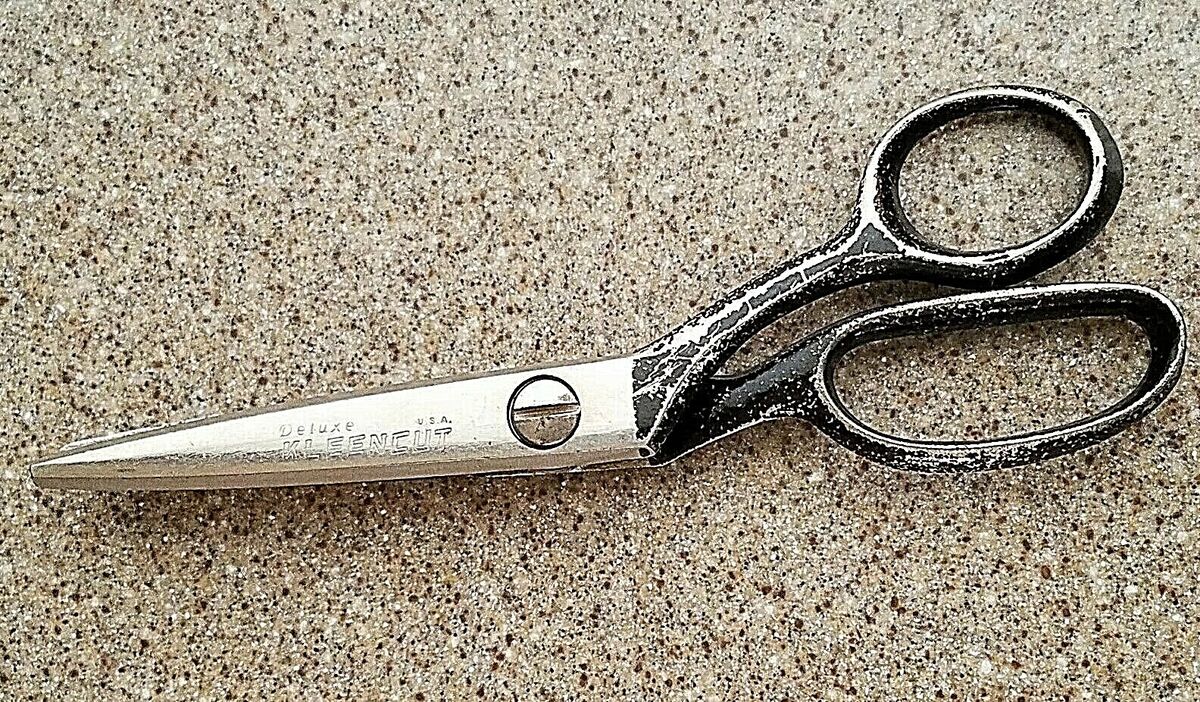 Vintage 1950's Deluxe Kleencut Pinking Shears Scissors Vintage 1950's Deluxe Kleencut Pinking Shears Scissors