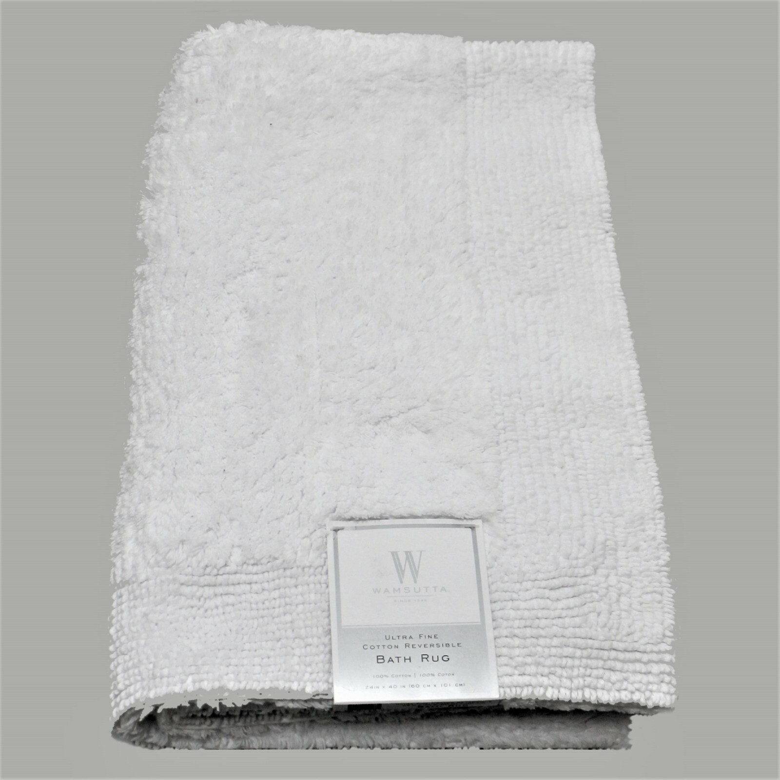 Wamsutta Ultra Fine Cotton Reversible Bath Mat White 24 X 40 For Sale Online