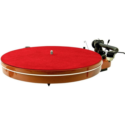 Analogis Mat Six Universal Leather Turntable Platter Mat Red 6107