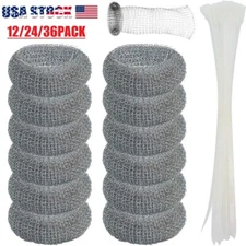 36Pcs Washing Machine Lint Traps with Cable Ties Drain Hose Screen Filters USA