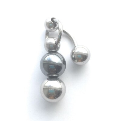 Hit me One more Time Surgical Steel 14g 10mm Length VCH Piercing Barbell.