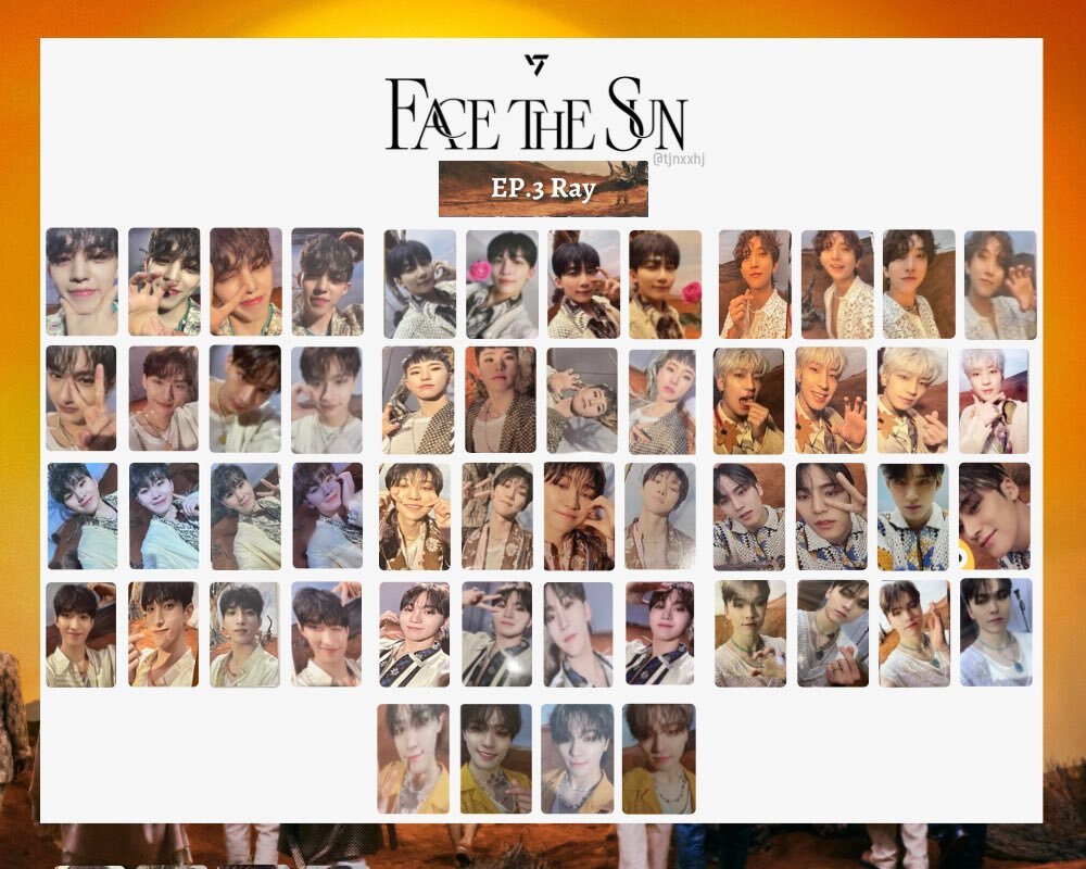 SEVENTEEN JEONGHAN Face the Sun Official Photo card ver control