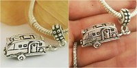 Silver Travel Trailer Rv Camper Camping Charm Pendant Fits Any Necklace Bracelet Silver Travel Trailer Rv Camper Camping Charm Pendant Fits Any Necklace Bracelet